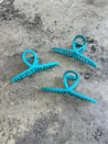 Metal Turquoise Claw ClipTurquoiseOS