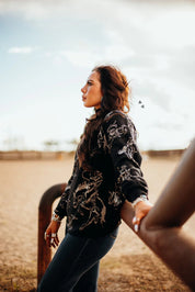 Metallic Bronc Rider SweaterS/M