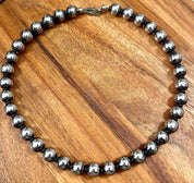 Midnight Eclipse Hematite Beaded Choker