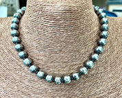 Midnight Eclipse Hematite Beaded Choker