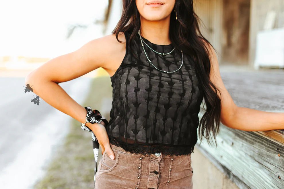Midnight Lace Tank TopS