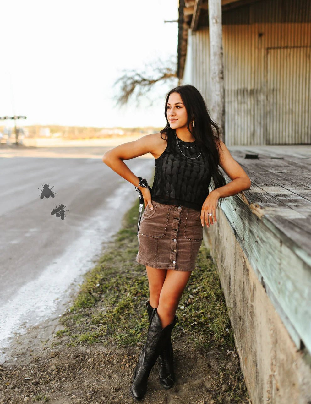 Midnight Lace Tank TopS