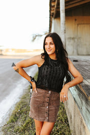 Midnight Lace Tank TopS