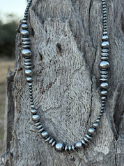 Midnight Starlight Hematite Pearl Necklace