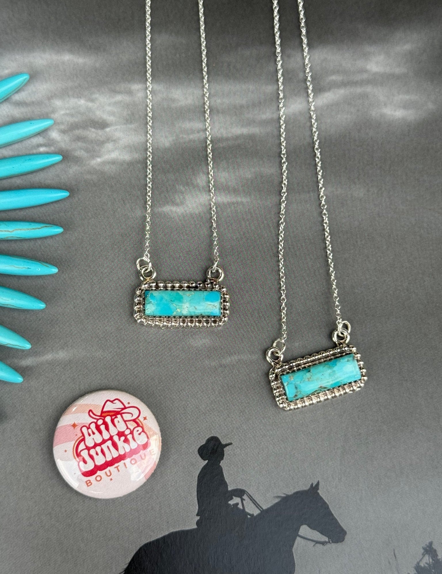 Mini Authentic Turquoise Bar Necklace