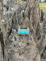 Mini Authentic Turquoise Bar Necklace