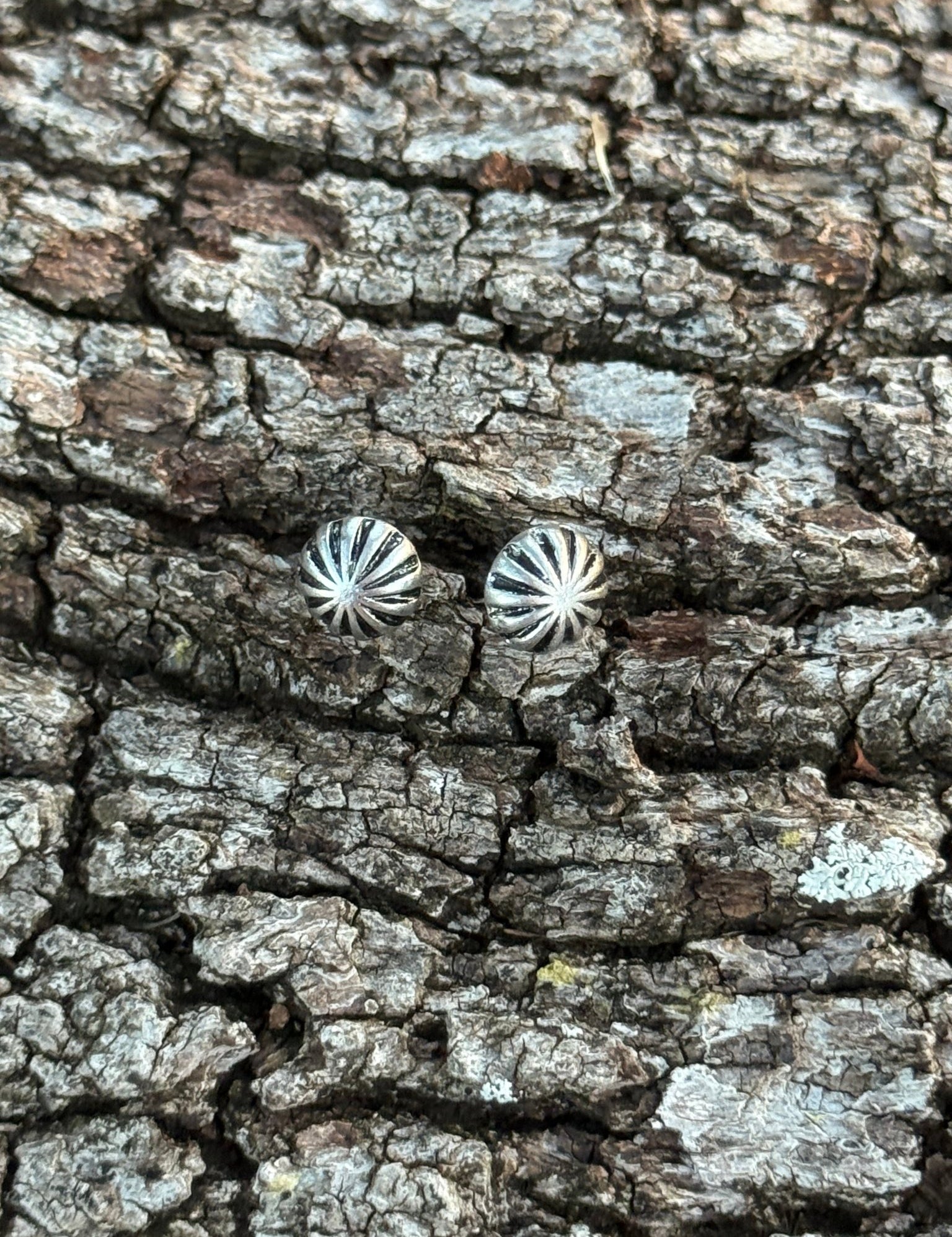 Mini Concho Stud Earrings