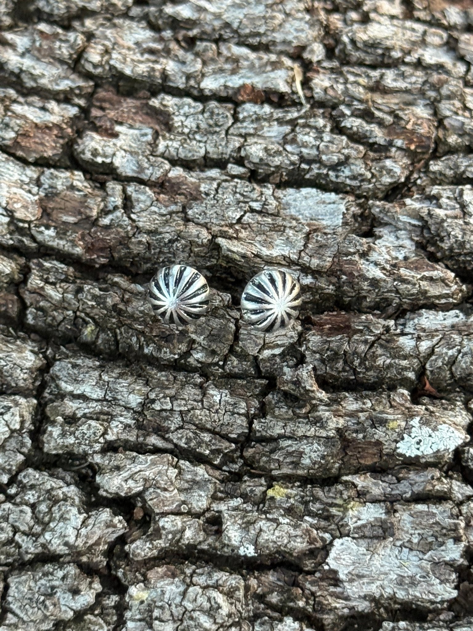 Mini Concho Stud Earrings