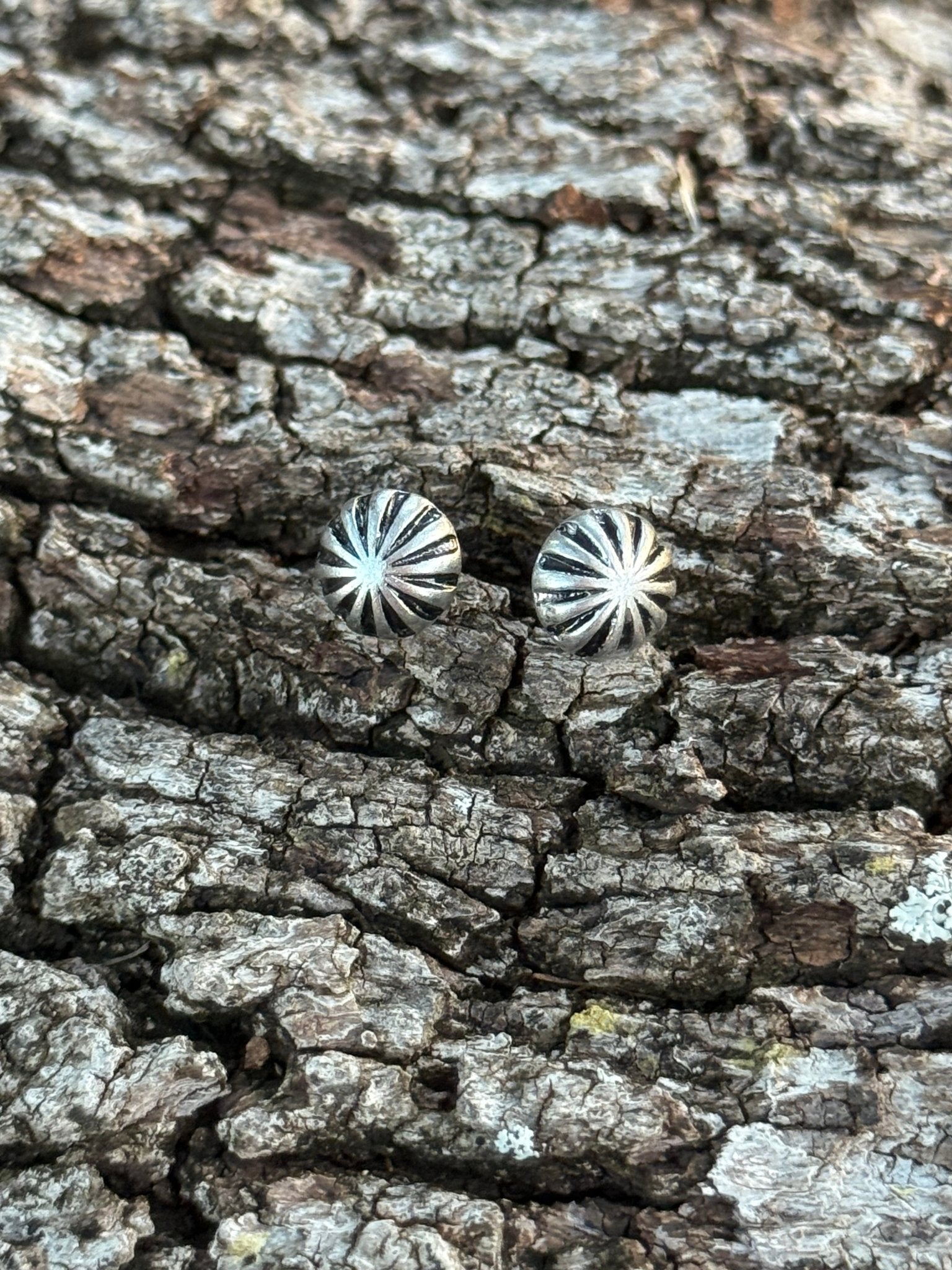 Mini Concho Stud Earrings