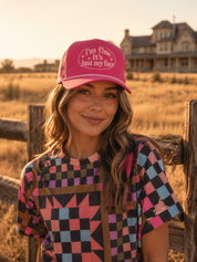 I'm Fine It's Just My Face Trucker Hat