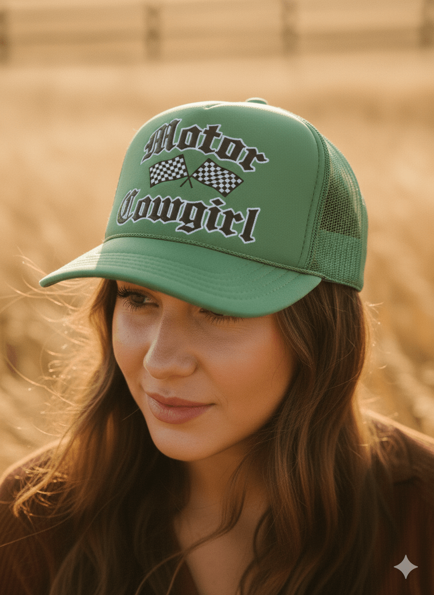 Motor Cowgirl Trucker Hat
