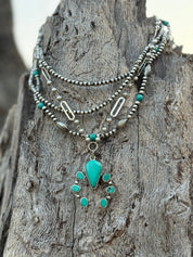 Multi - Strand Beaded Naja Necklace