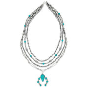 Multi - Strand Beaded Naja Necklace