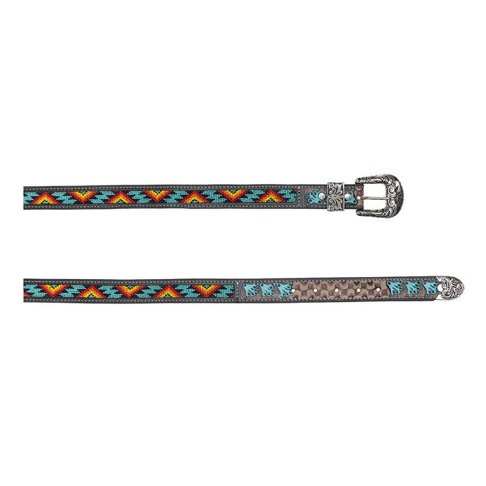 Multicolor Aztec Leather BeltS