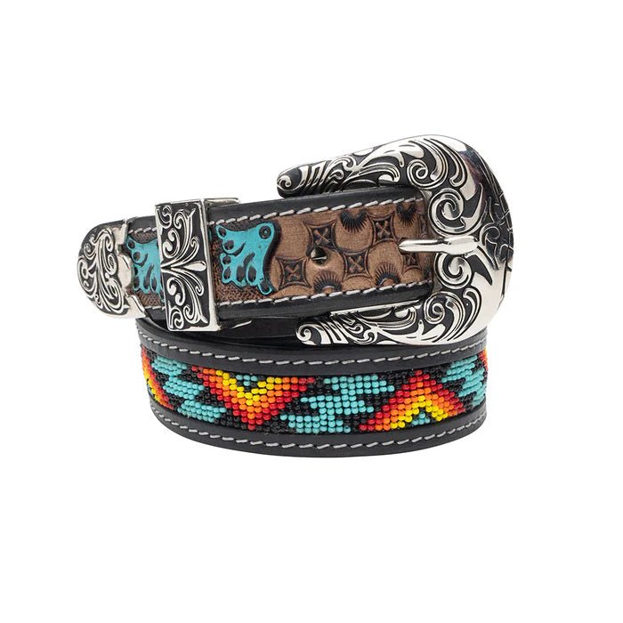 Multicolor Aztec Leather BeltS