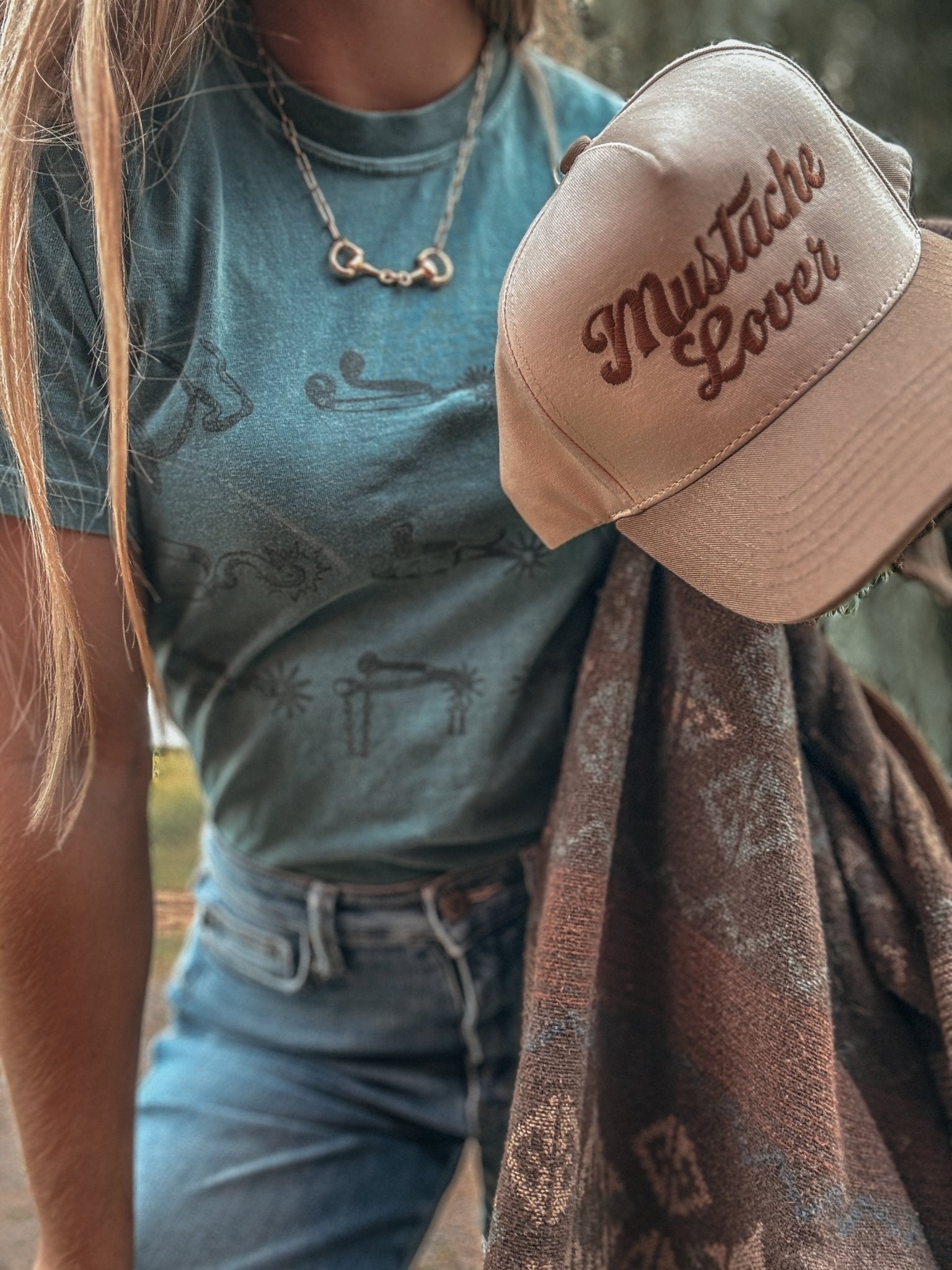 Mustache Lover Embroidered Trucker Hat