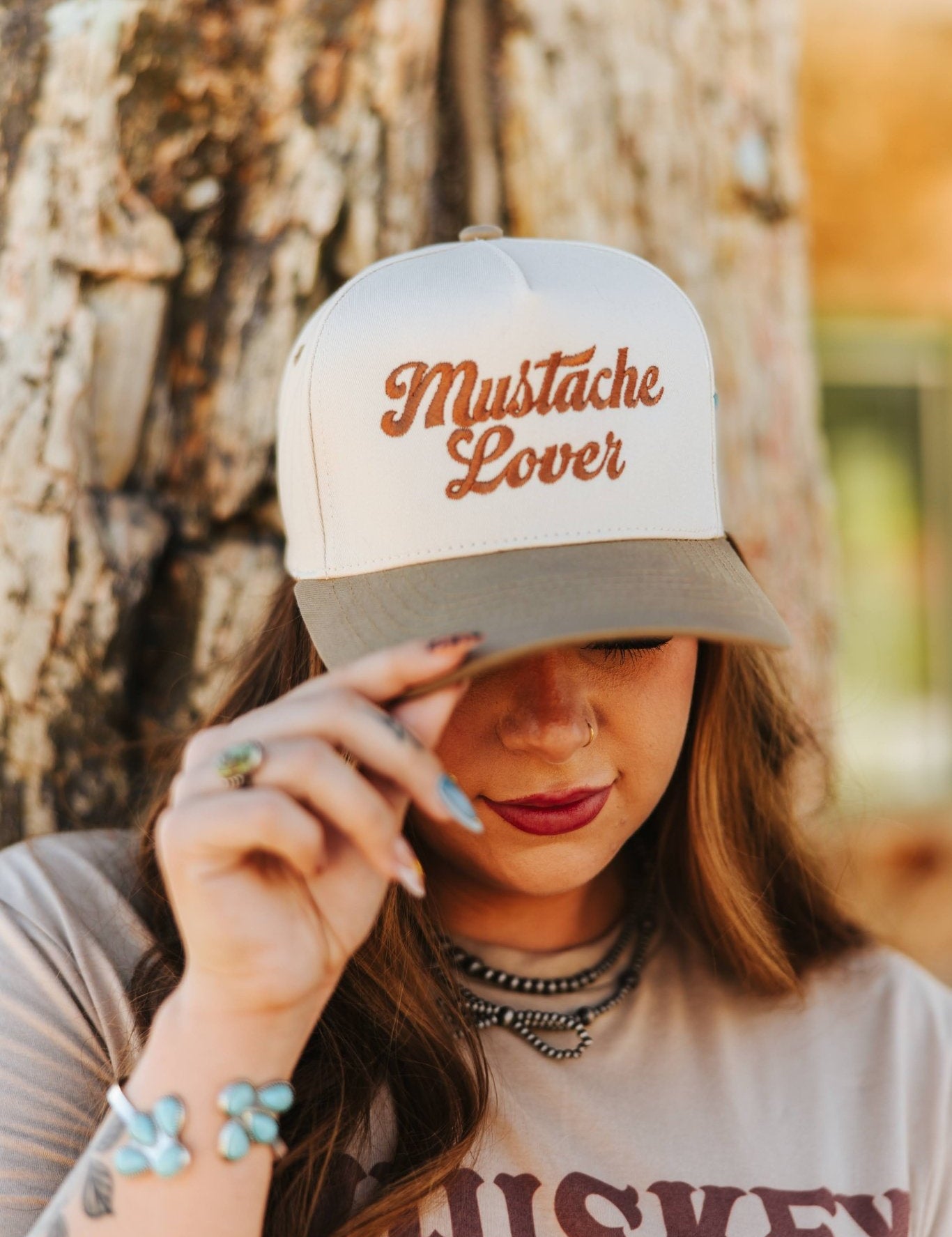 Mustache Lover Embroidered Trucker Hat