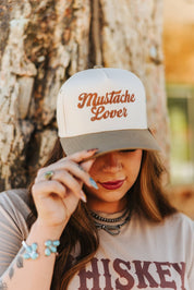 Mustache Lover Embroidered Trucker Hat