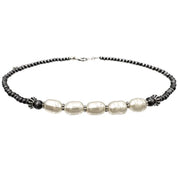 White Nugget Pearl Beaded Choker