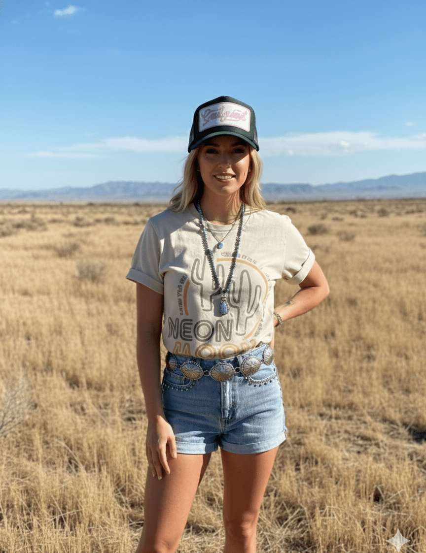 Neon Moon Cactus Graphic TeeCementS