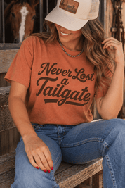 Never Lost A Tailgate Graphic TeeYamS