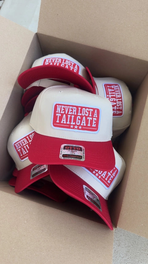 Never Lost A Tailgate Patch Trucker Hat