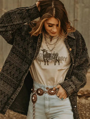 No Guts No Glory Western Graphic TeeMultiS