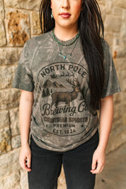 North Pole Brewing Co RealTree Camo Graphic TeeHardwood CamoS