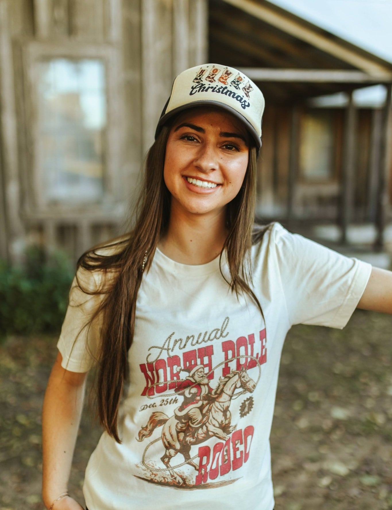 North Pole Rodeo Graphic TeeNaturalS
