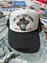 Not His First Rodeo Trump Trucker HatBlack & White