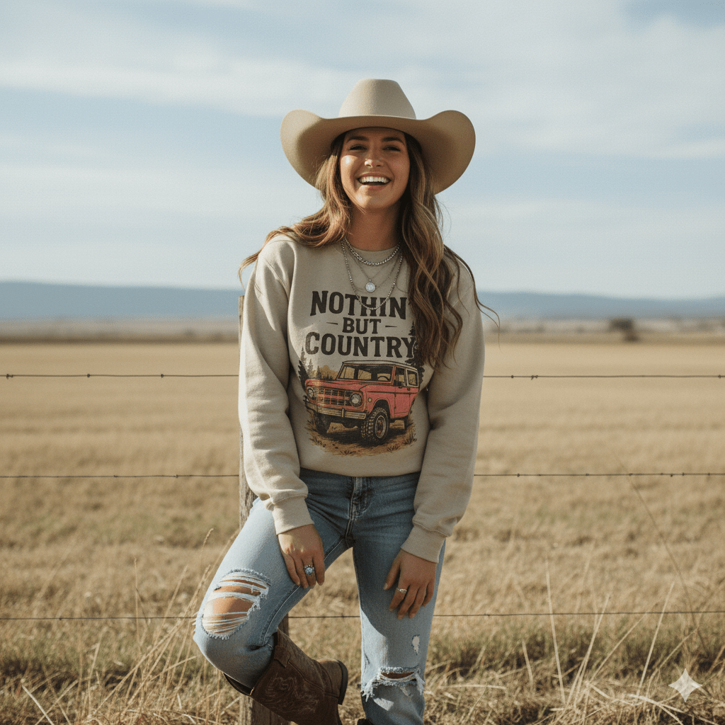Nothin' But Country Graphic SweatshirtSandS