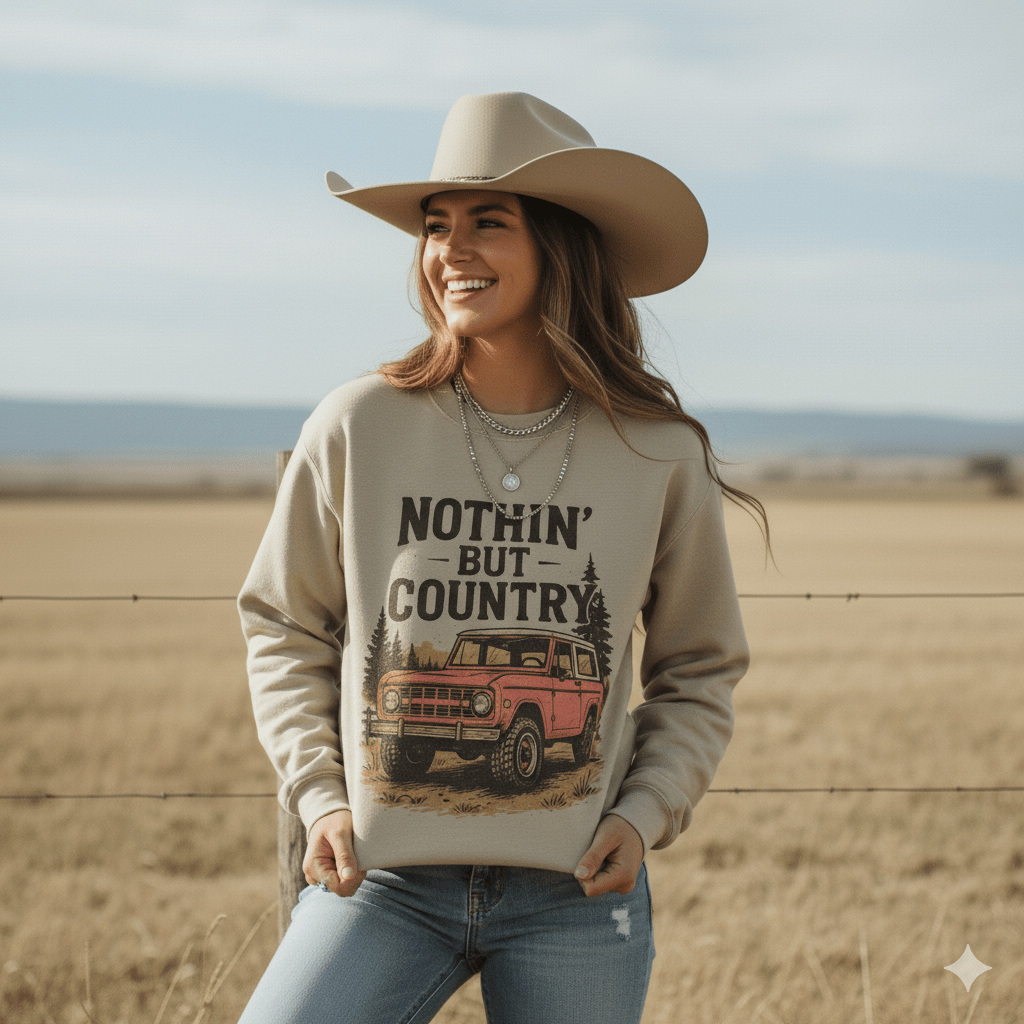 Nothin' But Country Graphic SweatshirtSandS