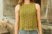Olive Dolly Lace Tank TopS