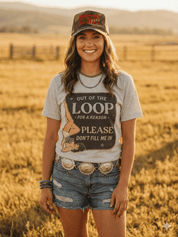 Out Of The Loop For A Reason Graphic TeeWhite SmokeS