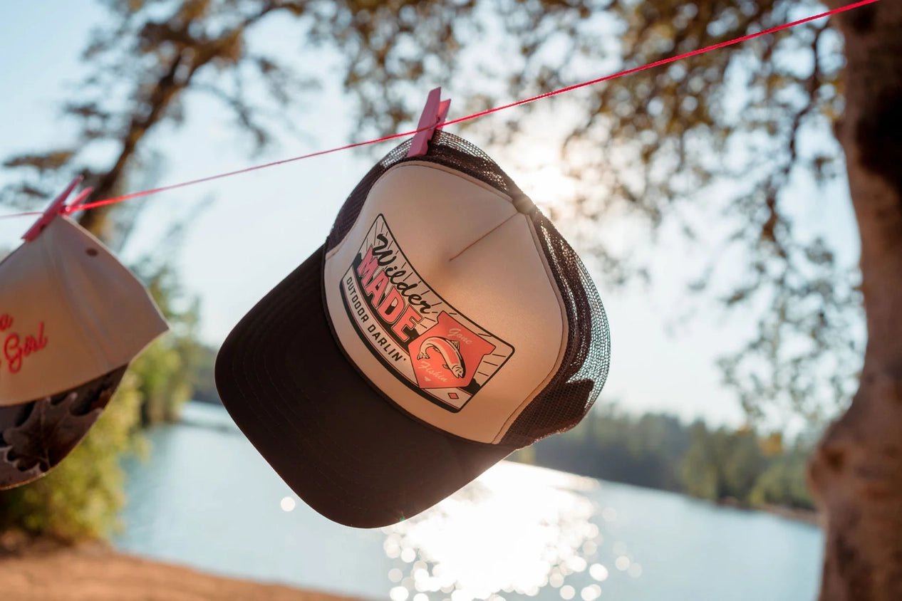 Outdoor Darlin' Gone Fishing Trucker Hat