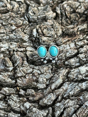 Oval Turquoise Glow Studs