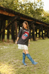 Oversized Rolling Stones Flag Lick Tee