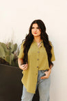 Oversized Short Sleeve Button UpS/M