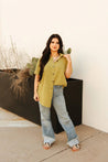Oversized Short Sleeve Button UpS/M