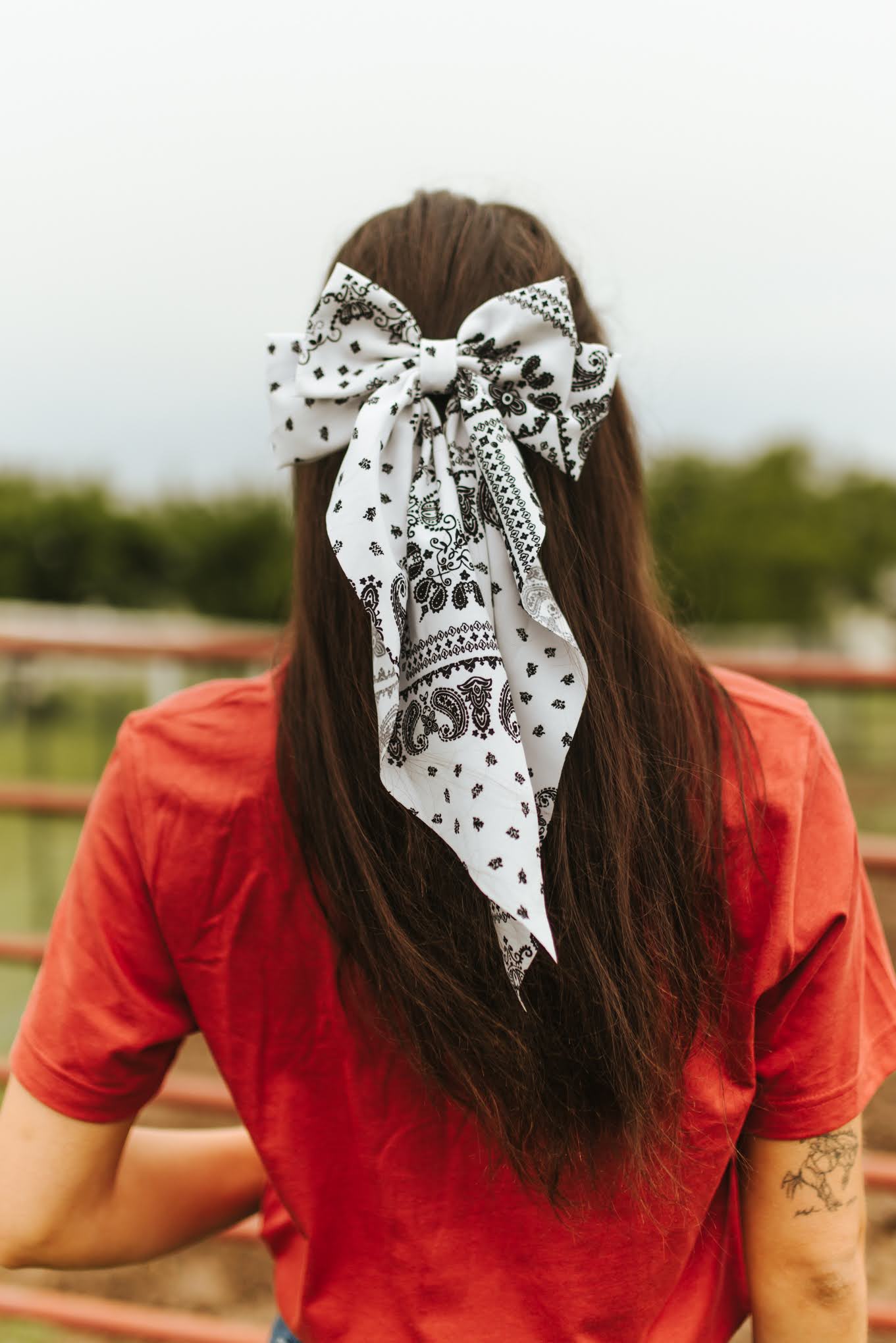 Paisley Bandana Hair Ribbon