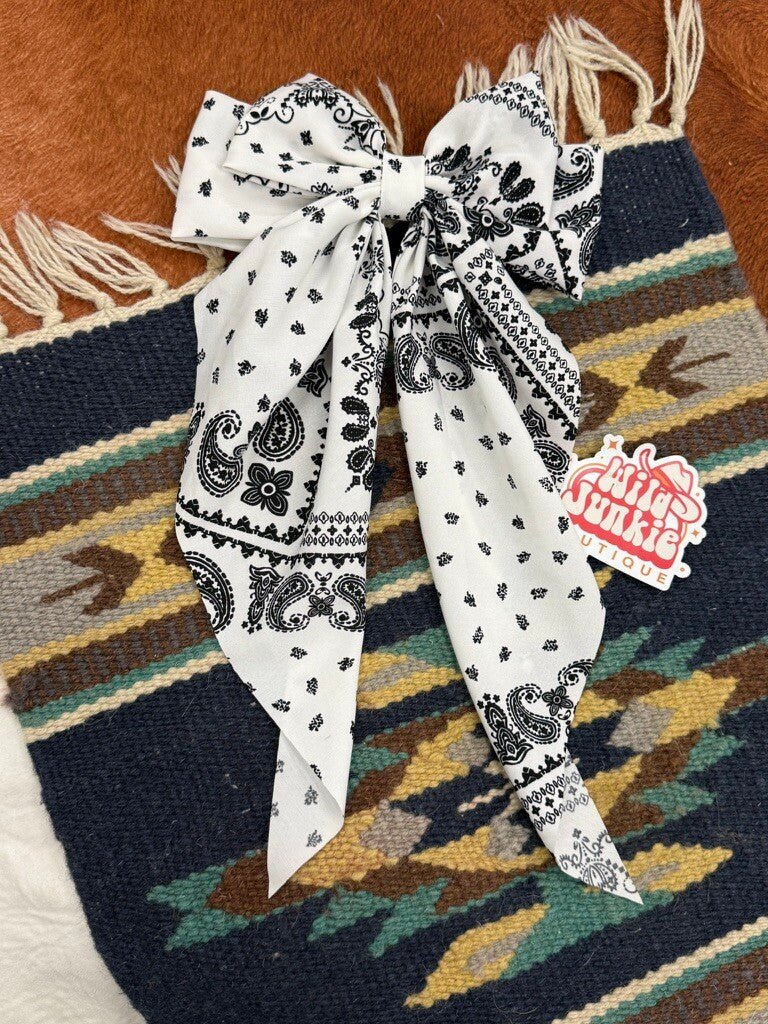 Paisley Bandana Hair Ribbon