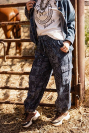 Paisley Bandana Print Jogger PantsS