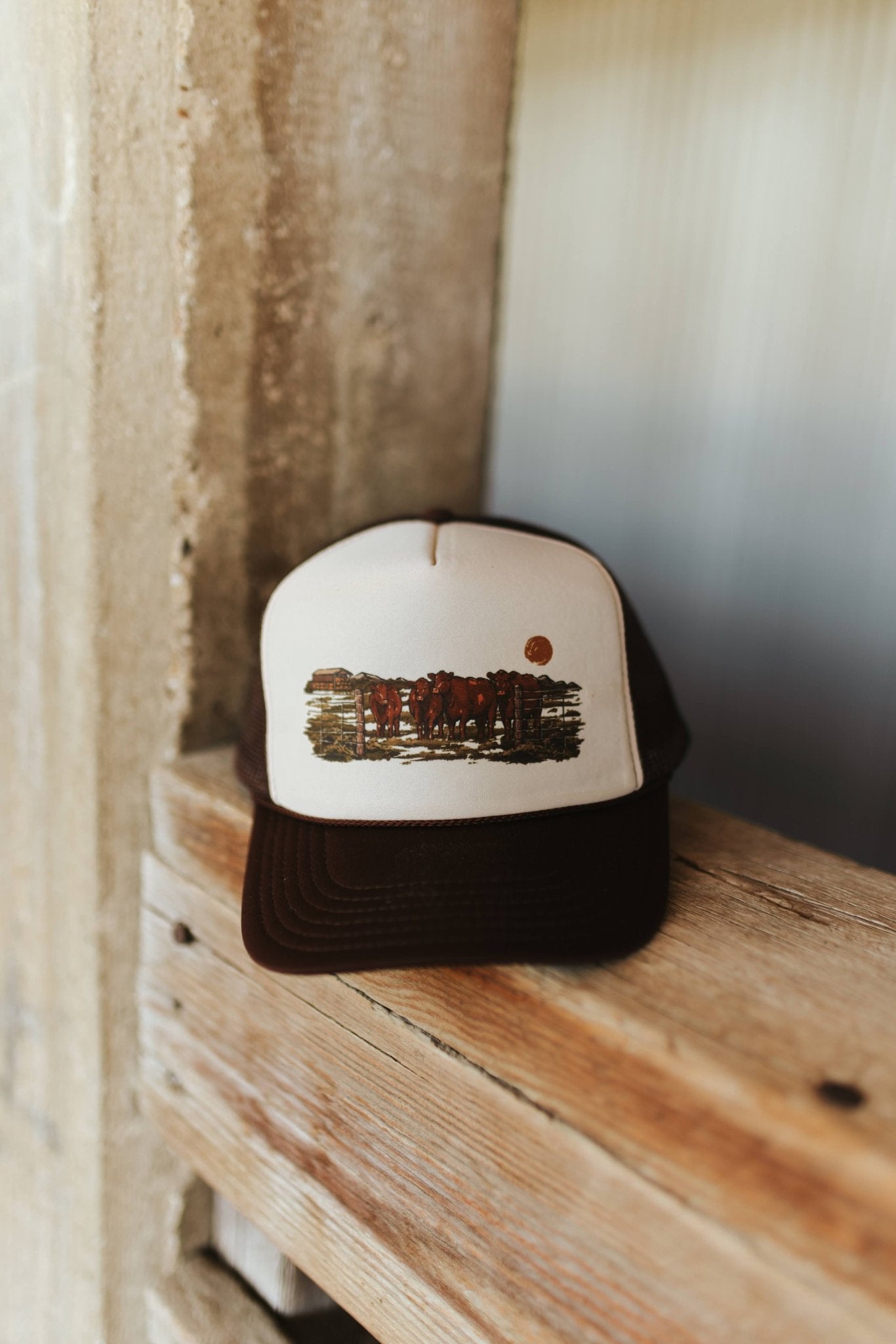Pasture Red Angus Trucker HatBrown & Tan