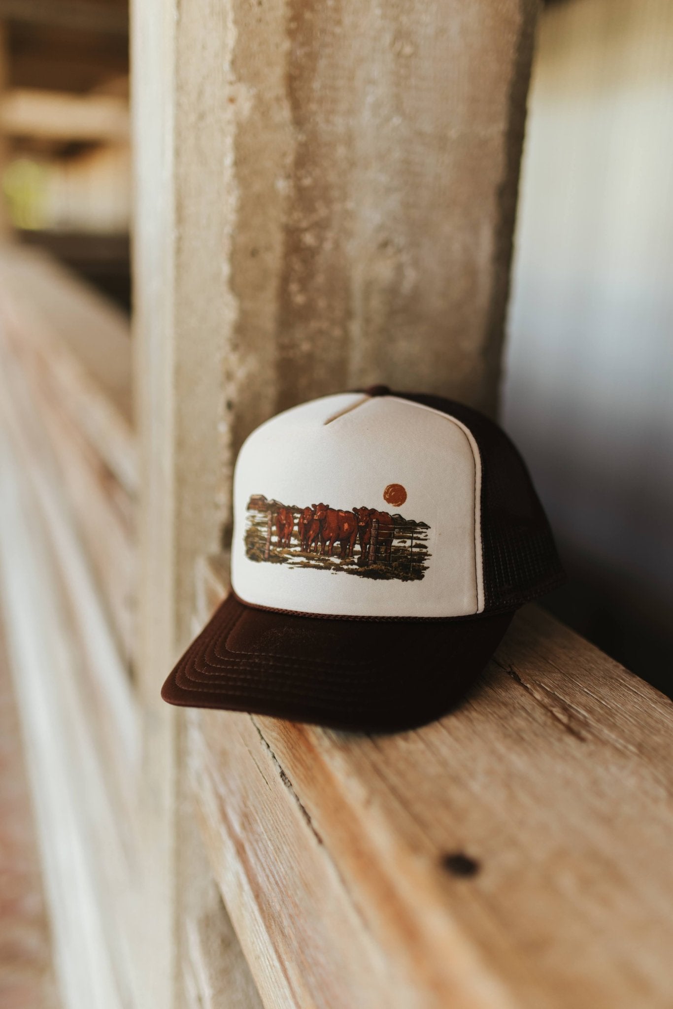 Pasture Red Angus Trucker HatBrown & Tan