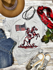 Patriotic Cowboy Graphic TeeS
