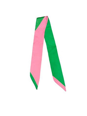 Pink And Green Twilly Scarf