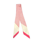 Pink And White Stripe Twilly Scarf