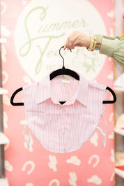 Pink And White Striped Collar