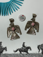 Pink Conch Thunderbird Pendant