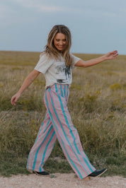 Pink Pony Stripe Boxer PantsS